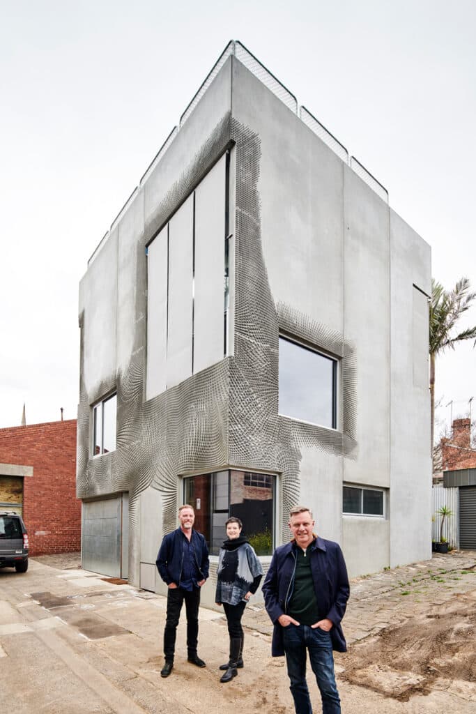 north melbourne loft peter maddison and homeowners Ben Milbourne and Tanja Milbourne