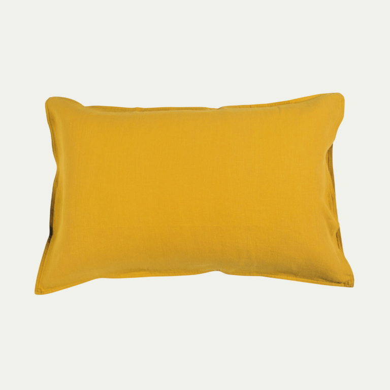 Mustard pillowcase