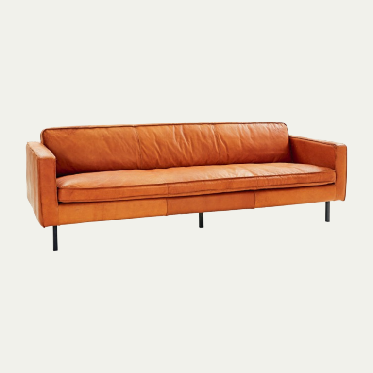 Gaspard leather sofa