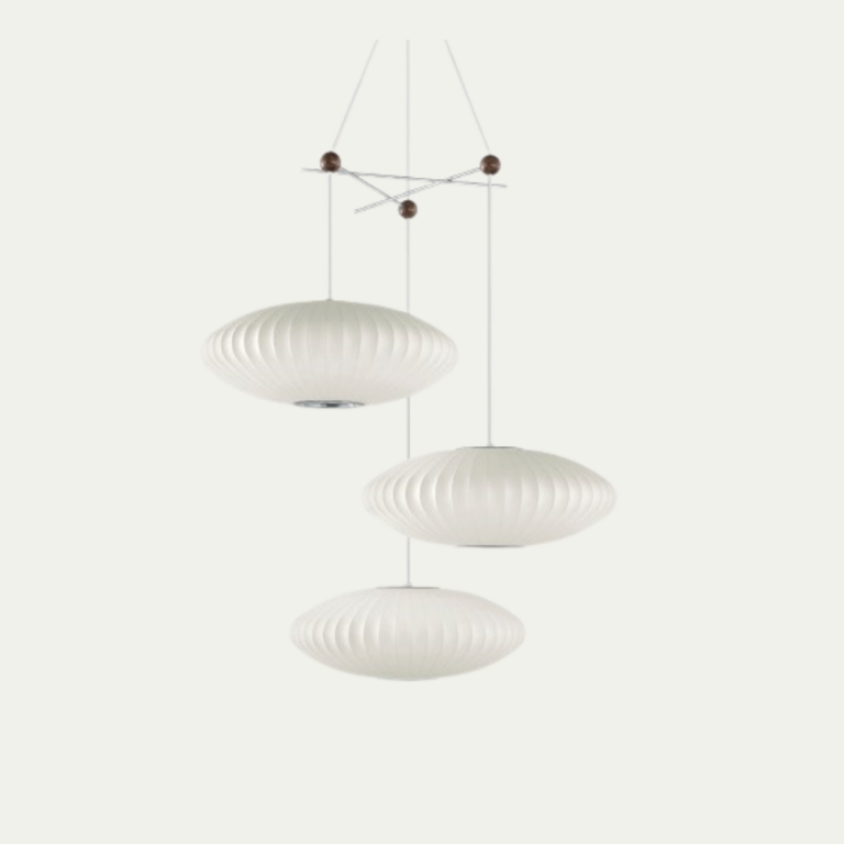 Nelson triple bubble lamp fixture