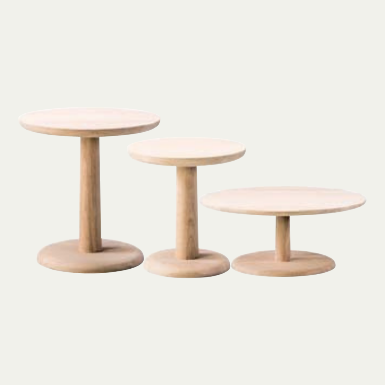 Fredericia Pon tables in oak