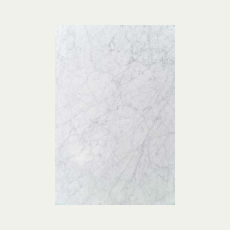 Bianco Carrara marble.